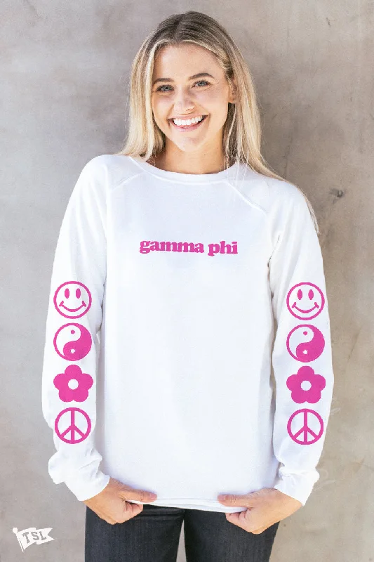 Gamma Phi Beta Icon Raglan Crewneck