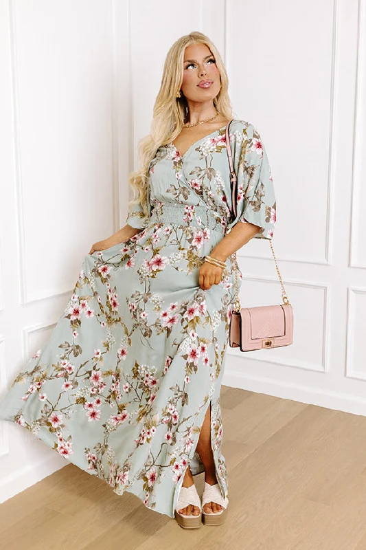 Phenomenal Story Floral Maxi Dress Curves