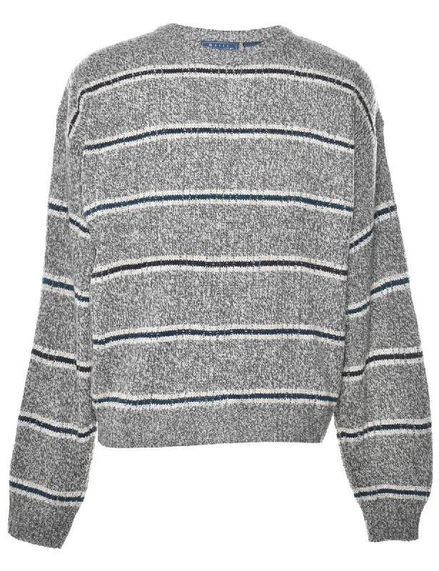 Striped Pattern Jumper - M