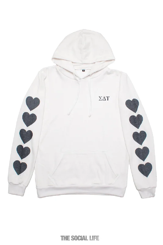 Sigma Delta Tau Heart Sleeve Hoodie