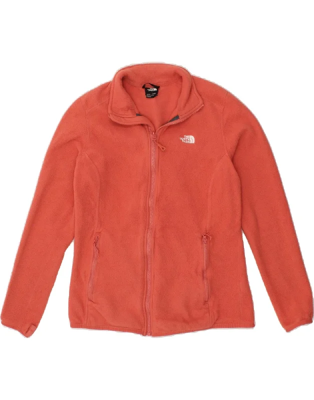 THE NORTH FACE Womens Fleece Jacket UK 18 XL Orange Polyester