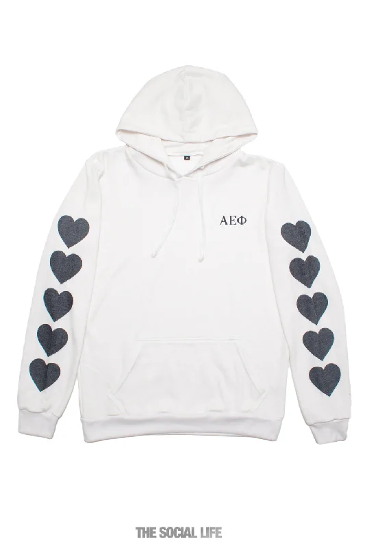 Alpha Epsilon Phi Heart Sleeve Hoodie