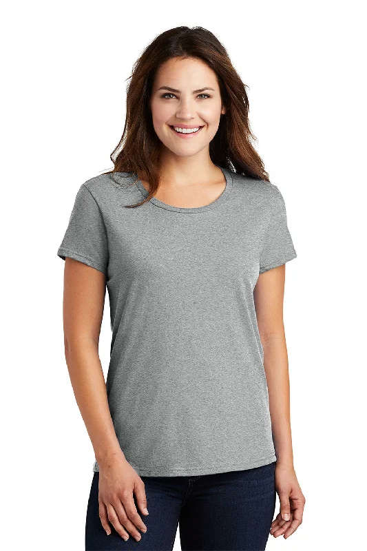 Gildan Womens Short Sleeve Crewneck T-Shirt - Heather Grey - Closeout