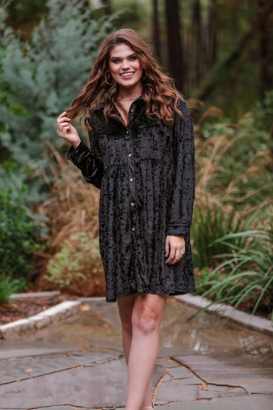 Sweet Surprise Velvet Dress