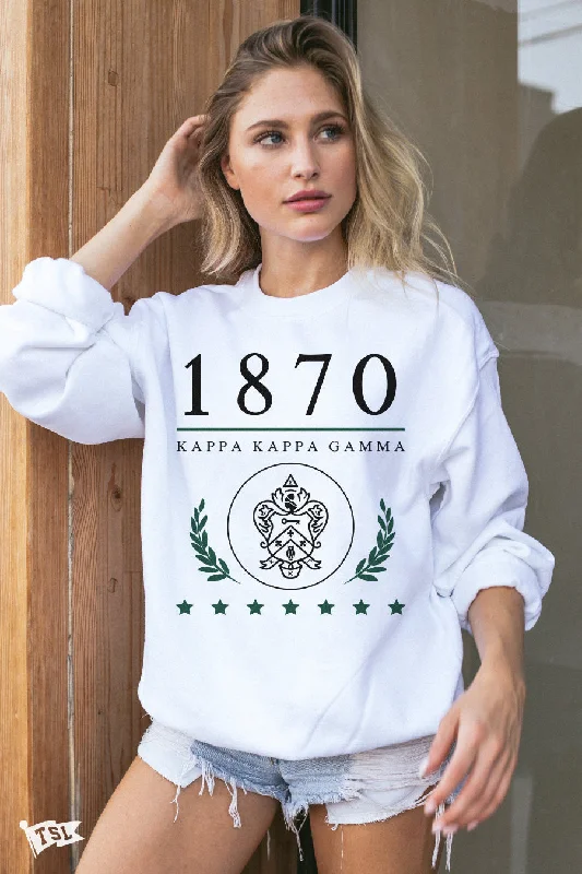 Kappa Kappa Gamma Crest Crewneck