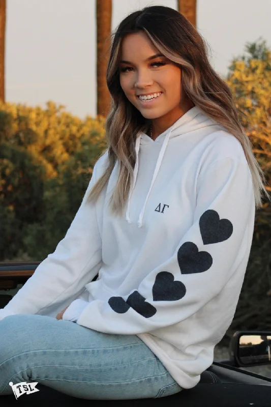 Delta Gamma Heart Sleeve Hoodie