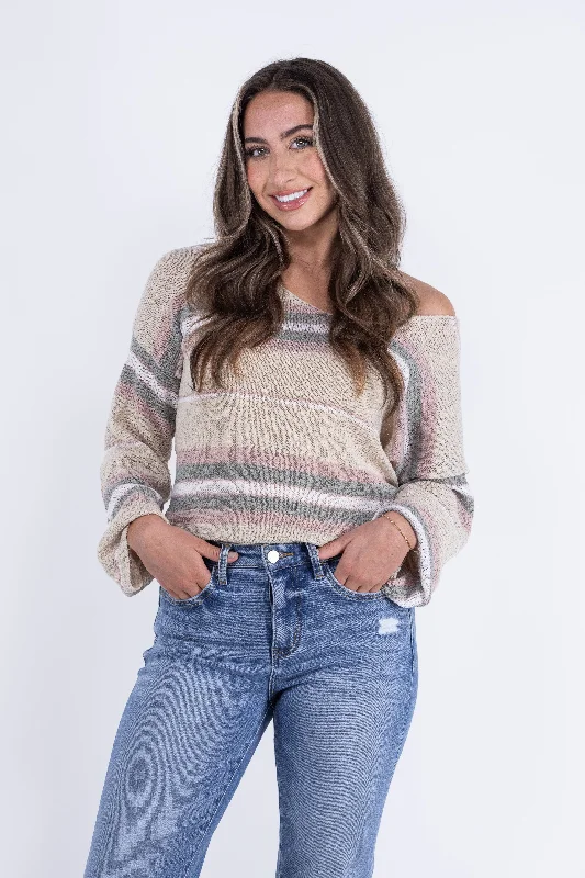 Hold My Hand Women's Multi Color Sweater