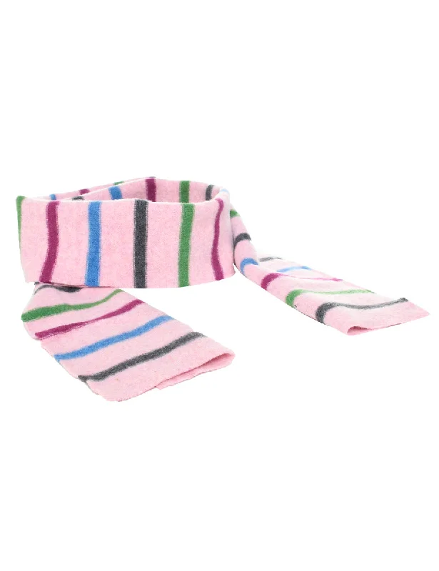 Striped Winter Scarf - M