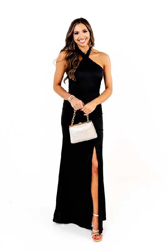 Late Night Gala Satin Maxi