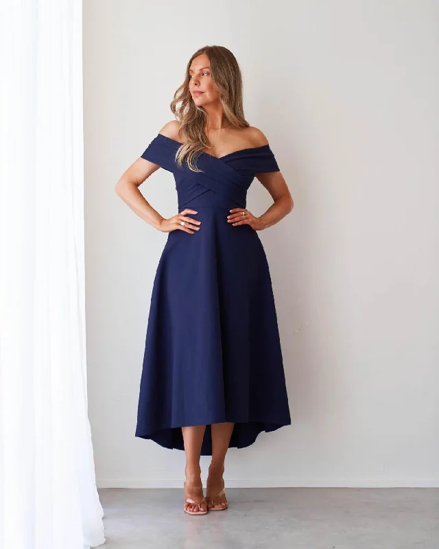 Belina Dress-Navy