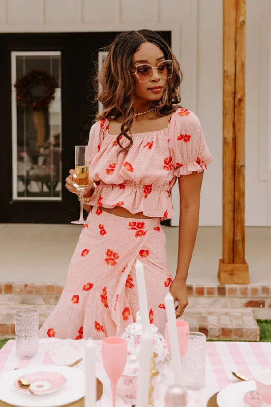 Stealing Hearts Floral Crop Top