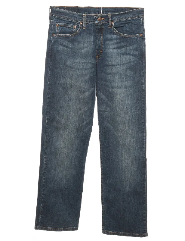 Straight-Leg Wrangler Dark Wash Jeans - W32 L30