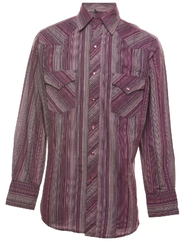 Striped Western Shirt - S