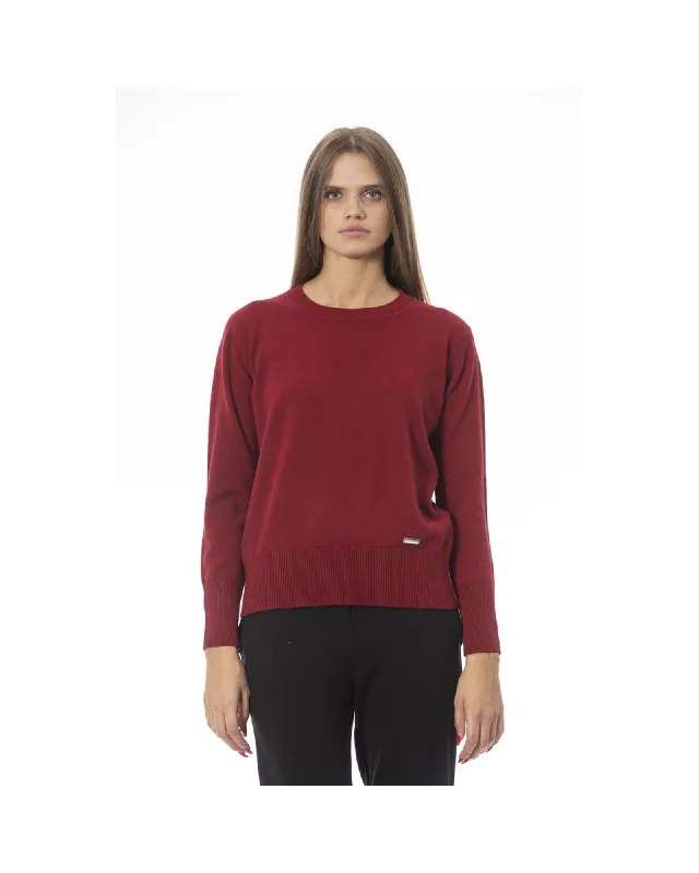 Baldinini Trend Women's Red Wool Sweater - 44 IT