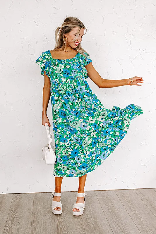 Patio Preferred Floral Midi