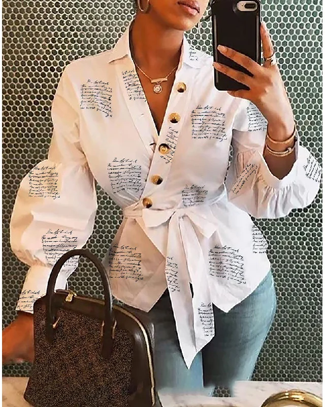 Julia Fashion - Fashion Women Elegant OL Shirt Casual Blouses