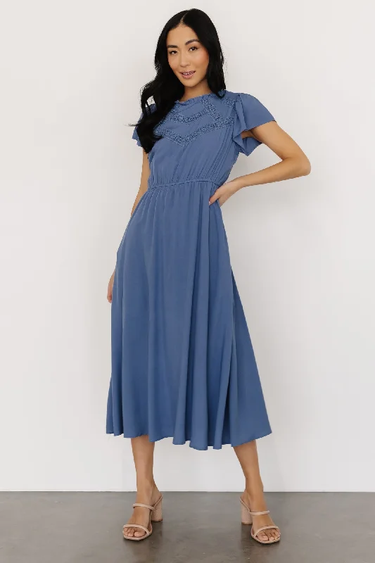 Prestyn Midi Dress | Blue