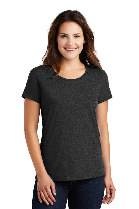 Gildan Womens Short Sleeve Crewneck T-Shirt - Heather Dark Grey - Closeout