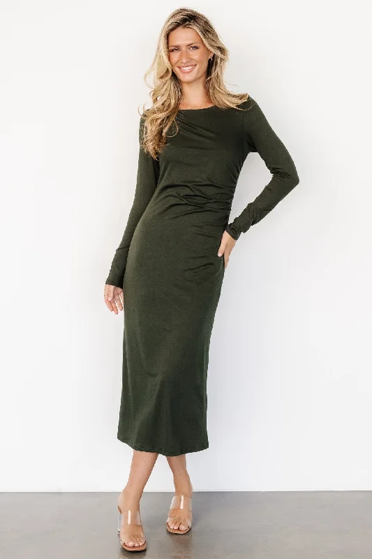 Jaelyn Ruched Dress | Olive