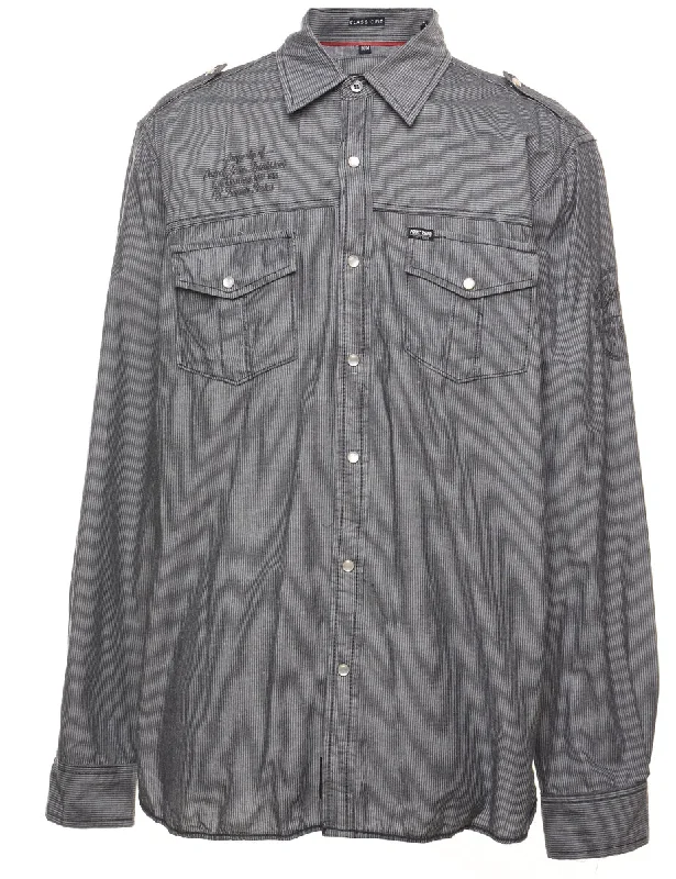 Striped Western Shirt - M