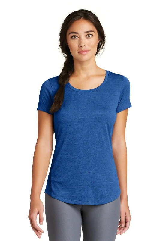 New Era Womens Series Performance Jersey Moisture Wicking Short Sleeve Crewneck T-Shirt - Royal Blue - Closeout