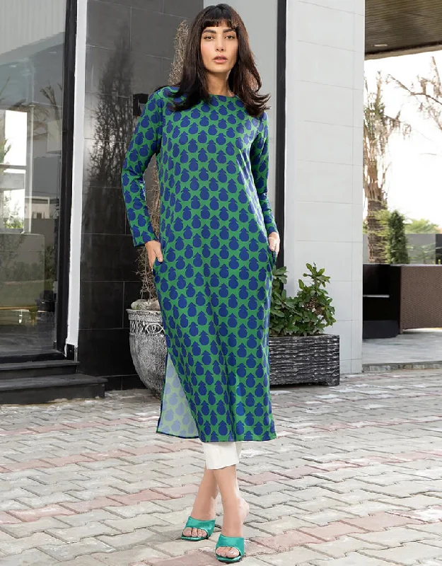 Forest Green Kurti Top Style