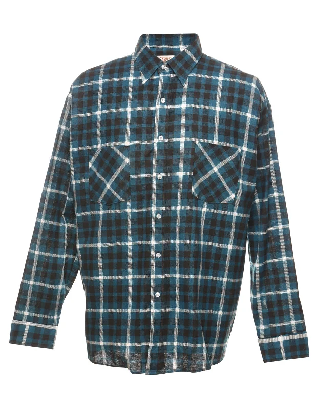 Teal Checked Shirt - XL