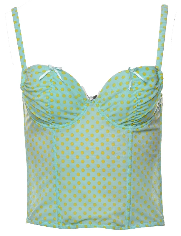 Strappy Polka Dot Top - M