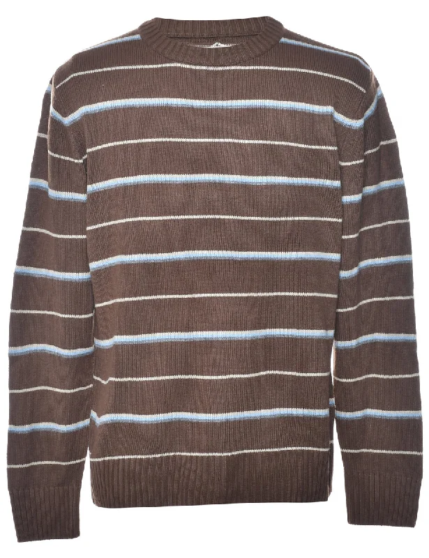 Striped Print Jumper - L