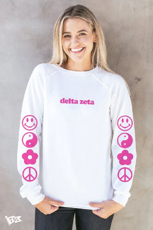 Delta Zeta Icon Raglan Crewneck