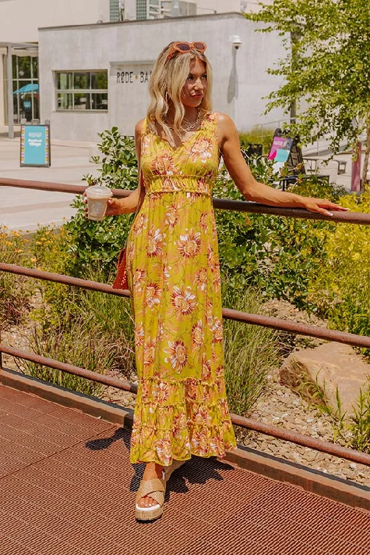 Stay Spirited Floral Maxi Dress