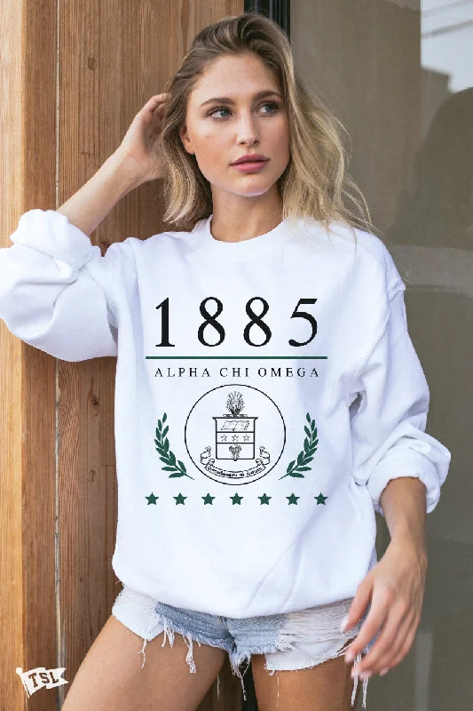 Alpha Chi Omega Crest Crewneck