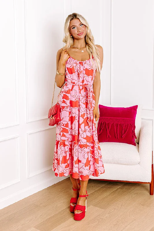 Smart And Sassy Floral Midi