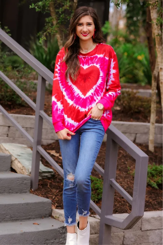 Tie Dye Heart Top