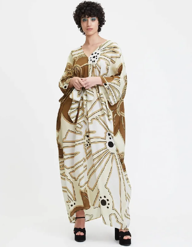 Beige French Moss Kaftan