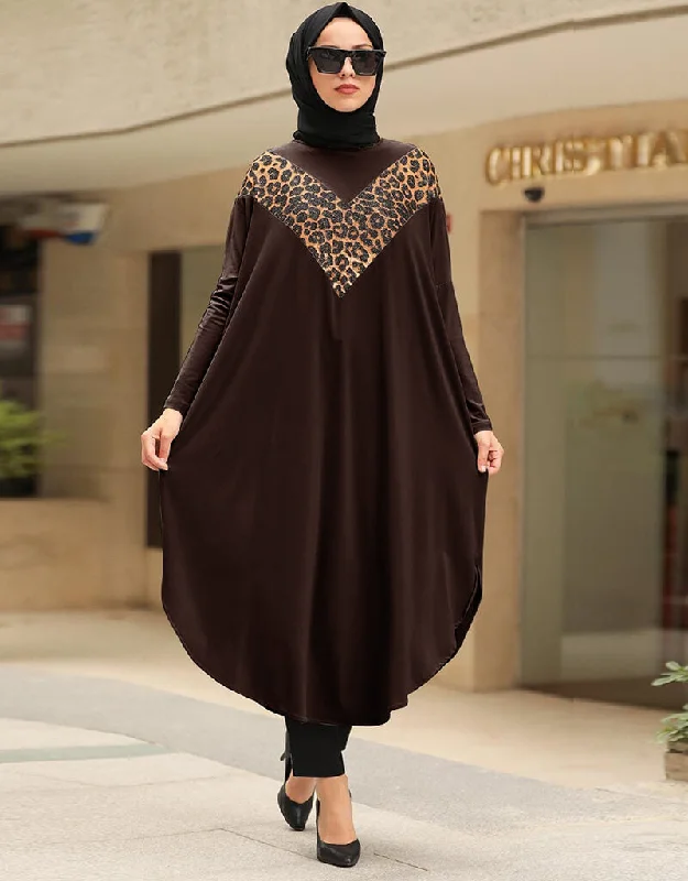 Brown Latest Printed Kaftans