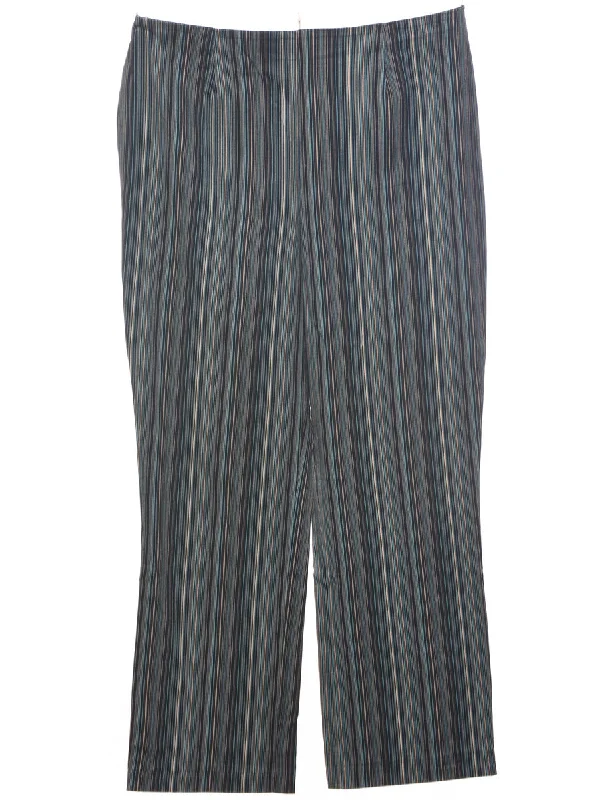 Striped Pattern Trousers - W33 L26