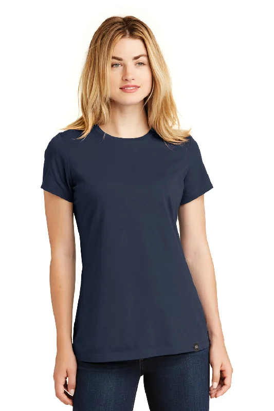 New Era Womens Heritage Short Sleeve Crewneck T-Shirt - True Navy Blue - Closeout