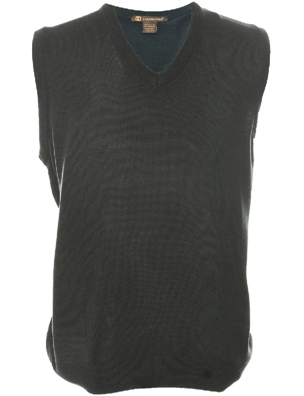 Sweater Black Vest - XL